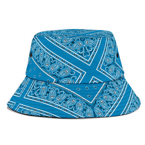 Sky Blue Bandana Bucket Hat