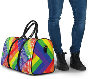 Rainbow ZigZag Bandana Travel Bag