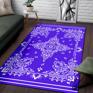 Area Rug Two - White on Violet