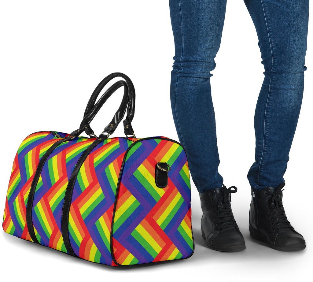 Rainbow Zig Zag Bag Travel Bag