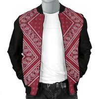 Men's Maroon X Bomber Jacket 2