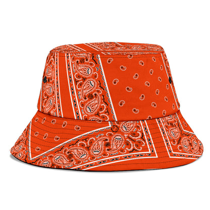 Perfect Orange Bandana Bucket Hat