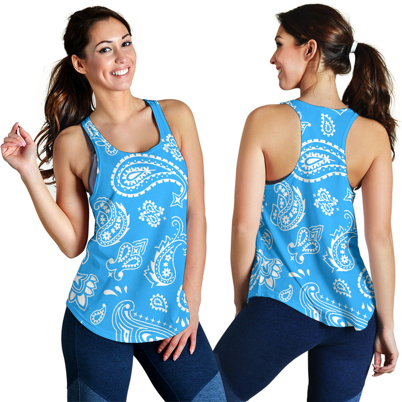 Women's Racerback Tank - Lt Blue