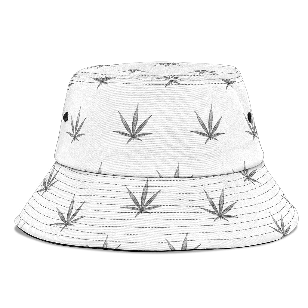 Mary Jane in White Bucket Hat