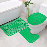 Bathroom Set - Green Bandana 3 Pieces