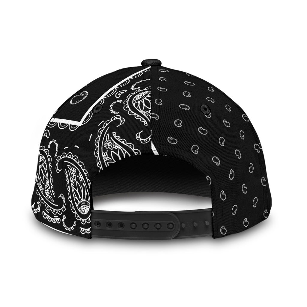 Classic Cap - Black Bandana Style V2