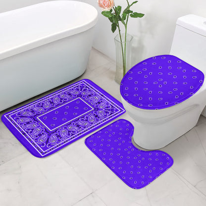 Bathroom Set - Violet Bandana 3 Pieces