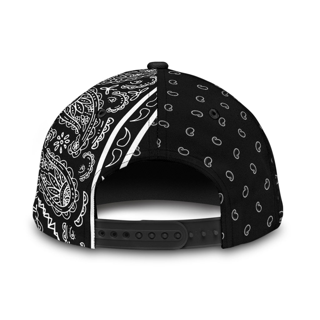 Classic Cap - White on Black Offset