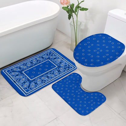 Bathroom Set - OG Blue Bandana 3 Pieces