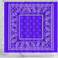 Shower Curtain - Violet Classic Bandana