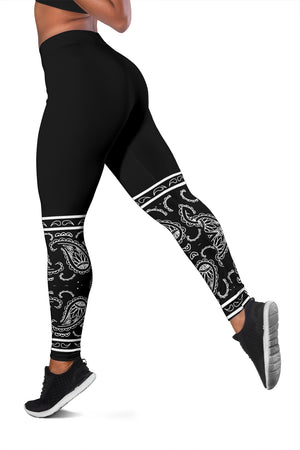 Women's Leggings - Black and White