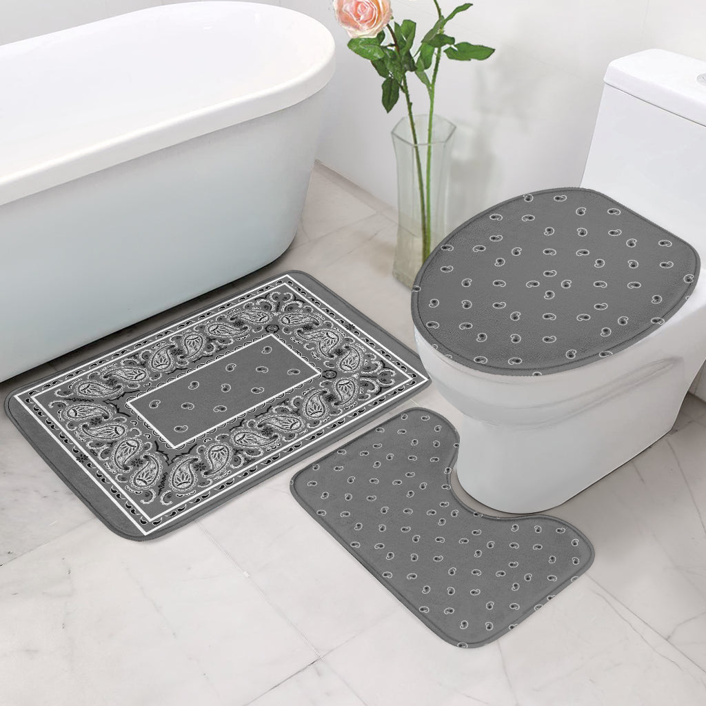 Bathroom Set - OG Gray Bandana 3 Pieces