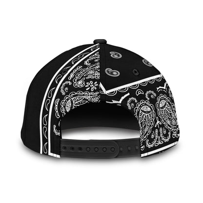 Classic Cap - White on Black - Squared