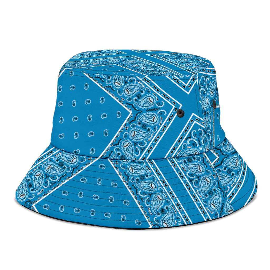 Sky Blue Bandana Bucket Hat