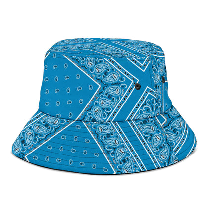 Sky Blue Bandana Bucket Hat