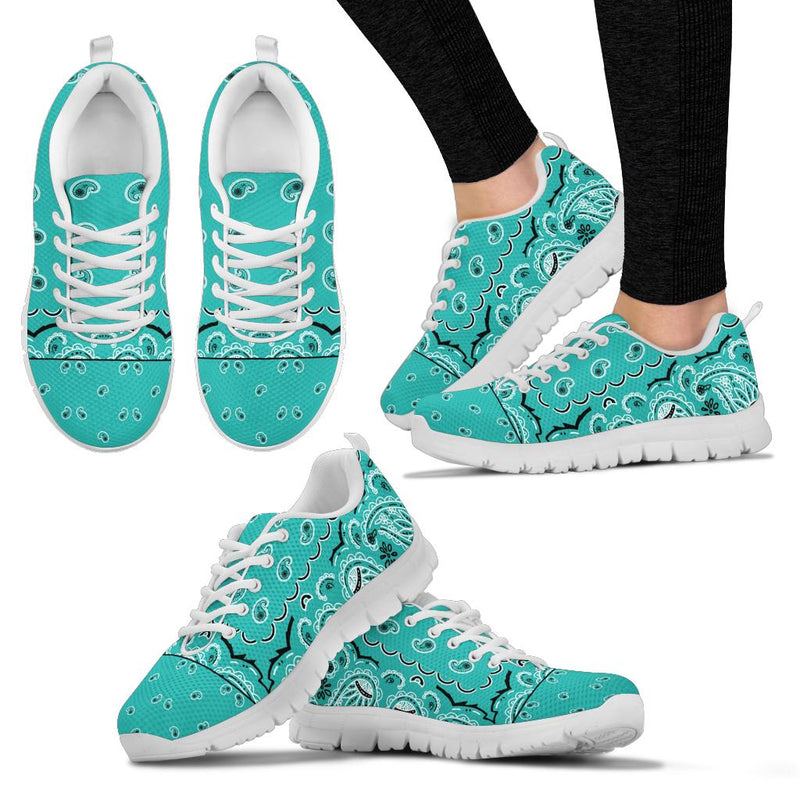 Low Top Sneaker - Sea Foam Green on White