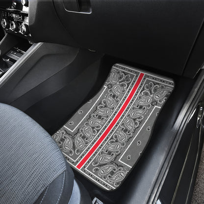 Dual Gray OG Bandana Redline Car Mats