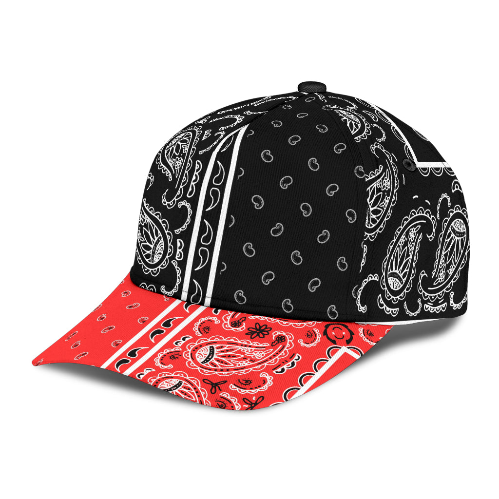 Classic Cap - Black Bandana Style V3
