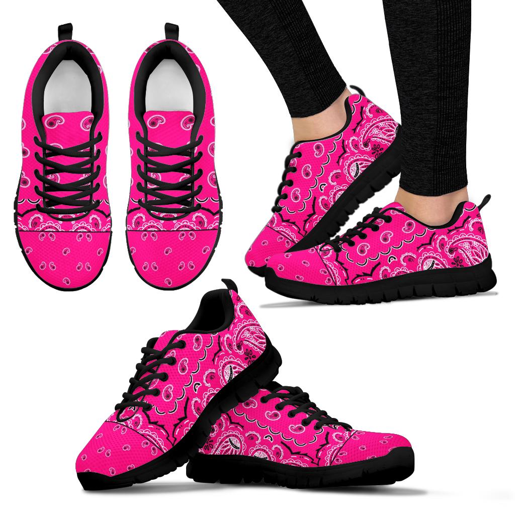 Low Top Sneaker - Abruptly Pink on Black