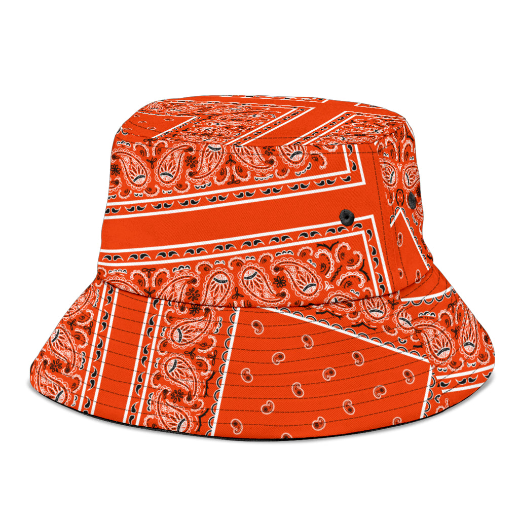 Perfect Orange Bandana Bucket Hat