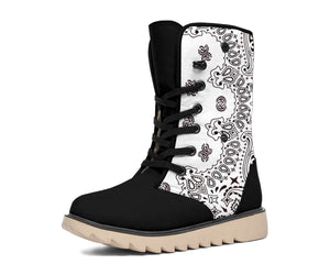 Women's Winter Boots - B3 Black and White