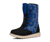 Women's Winter Boots - Bandana3 Navy and Black