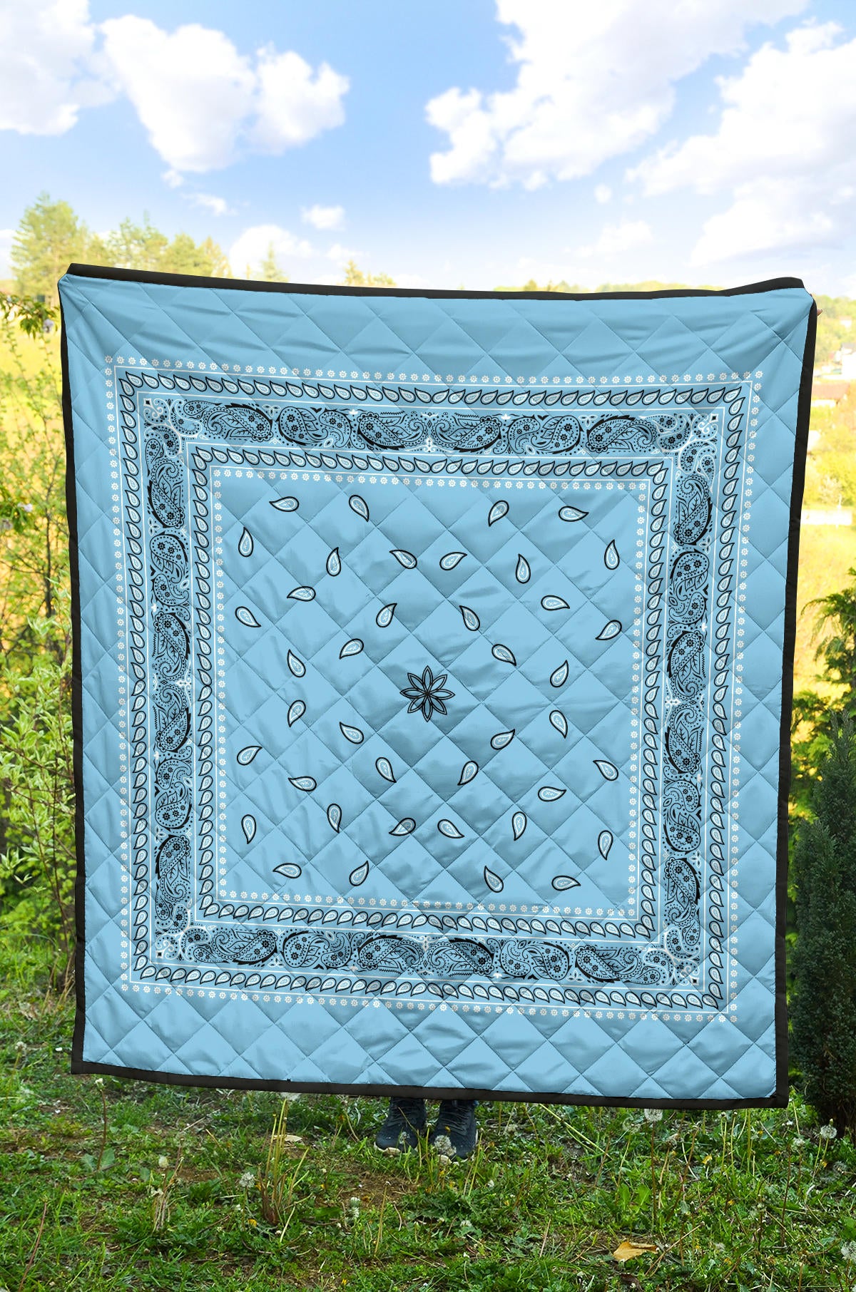 Quilt 4 - Lt Blue Bandana Quilt