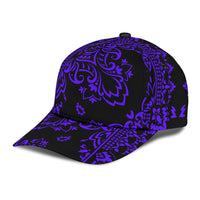 Classic Cap 3 Violet Black All Over Design