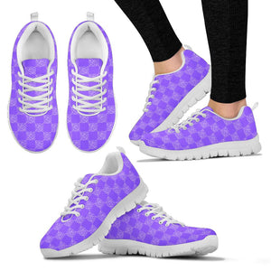 Low Top Sneaker - Purple CheckerBoard