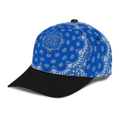 Classic Cap 2 - Gray on Blue Black Bill