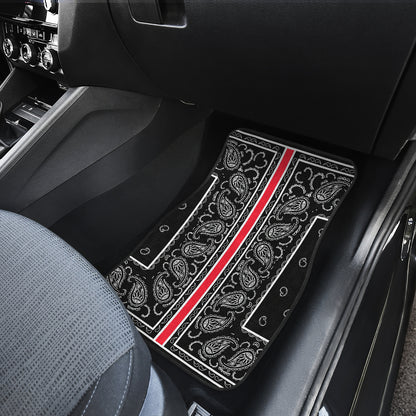 Dual Black OG Bandana Redline Car Mats