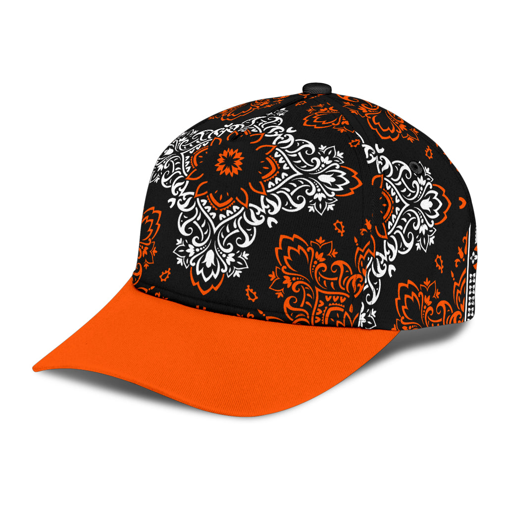 Classic Cap 3 Orange White Black Orange Bill