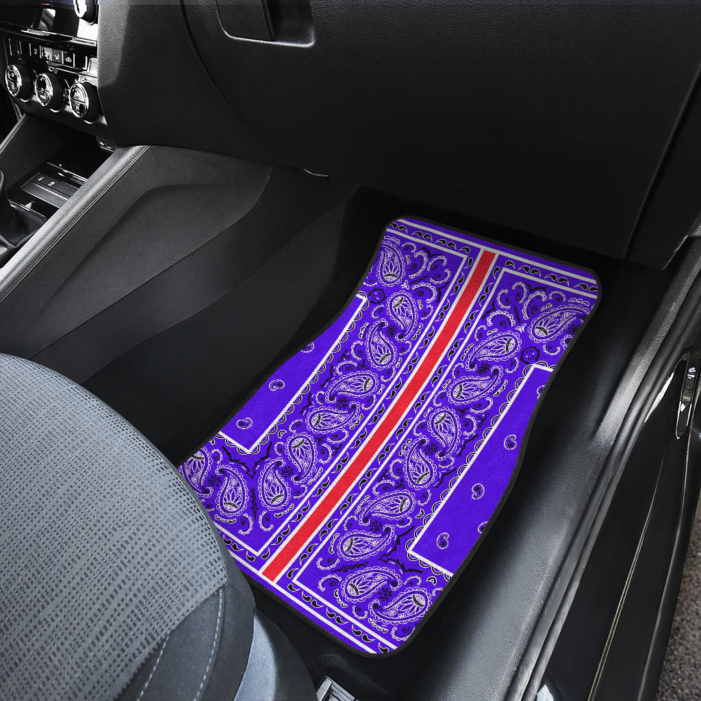 Dual Violet OG Bandana Redline Car Mats