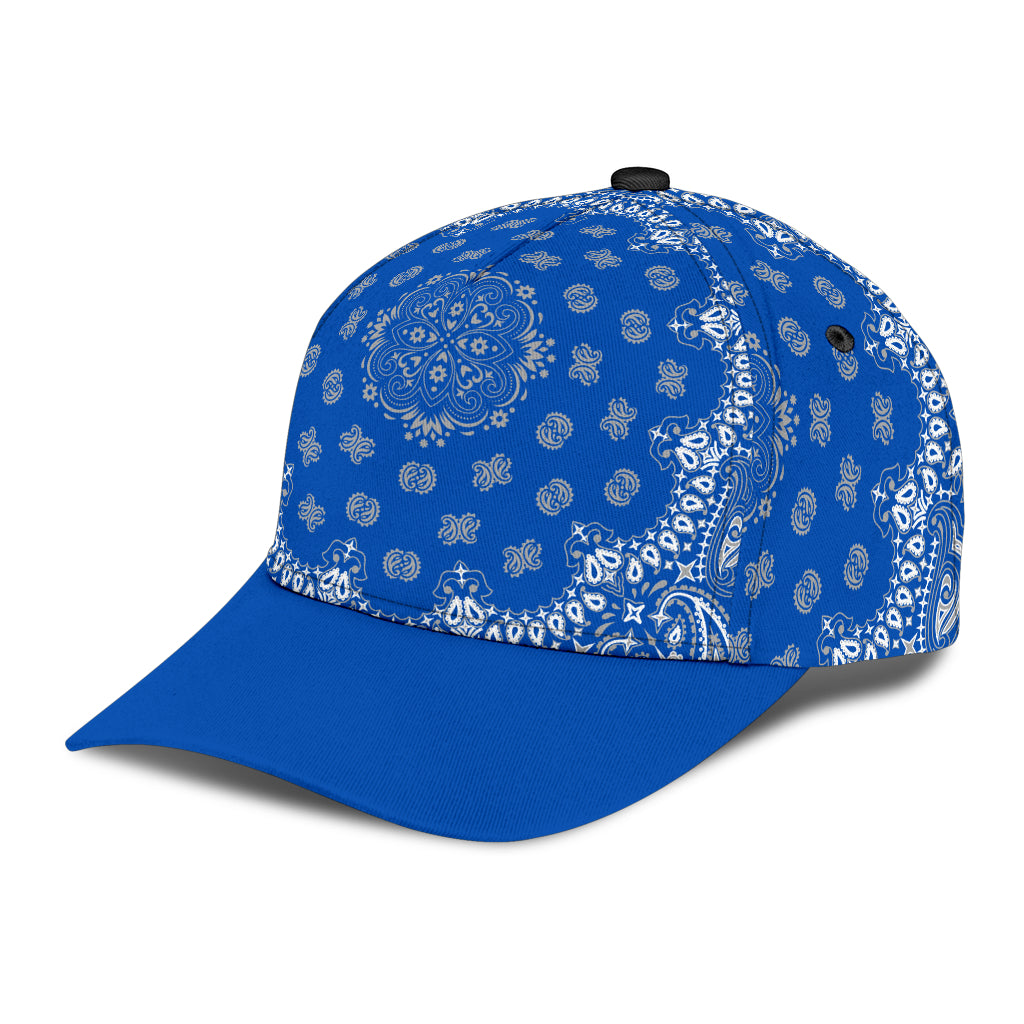 Classic Cap 2 - Gray on Blue Blue Bill