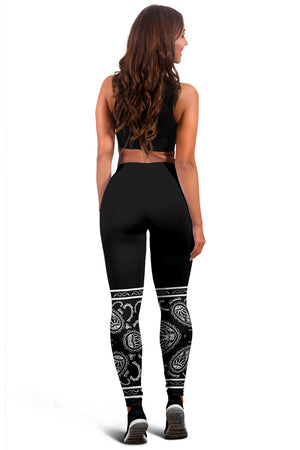 Women's Leggings - Black and White