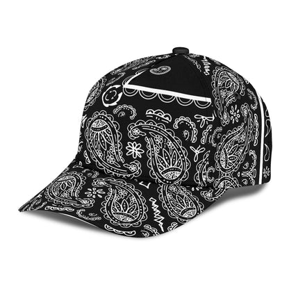 Classic Cap - Black on White