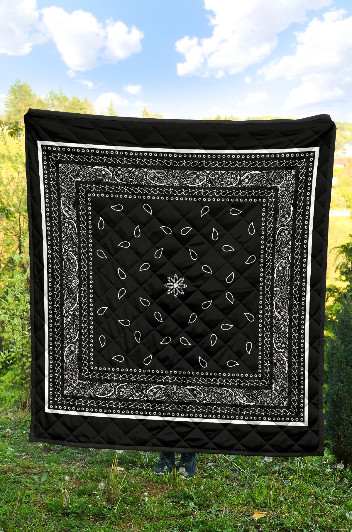Quilt 4 Black White Bandana Quilt