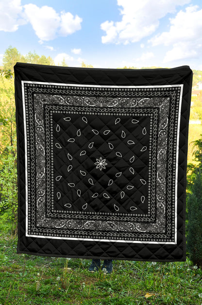Quilt 4 Black White Bandana Quilt
