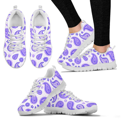 Low Top Sneaker - Amethyst Paisley White Sole