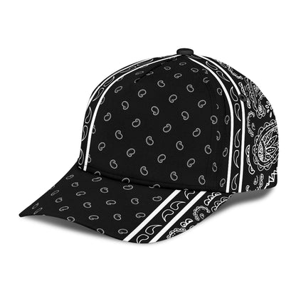 Classic Cap - White on Black Offset
