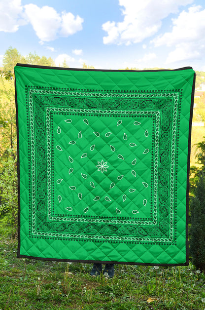 Quilt 4 Green Bandana Quilt