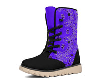 Women's Winter Boots - Purple and Black