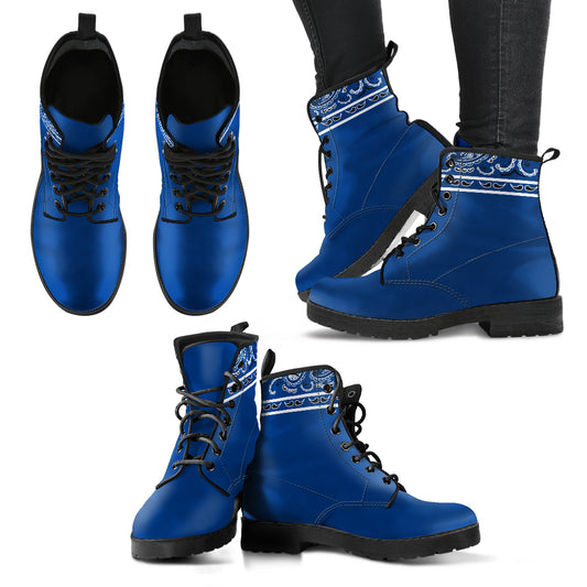 Bandana Navy Leather Bandana Boot