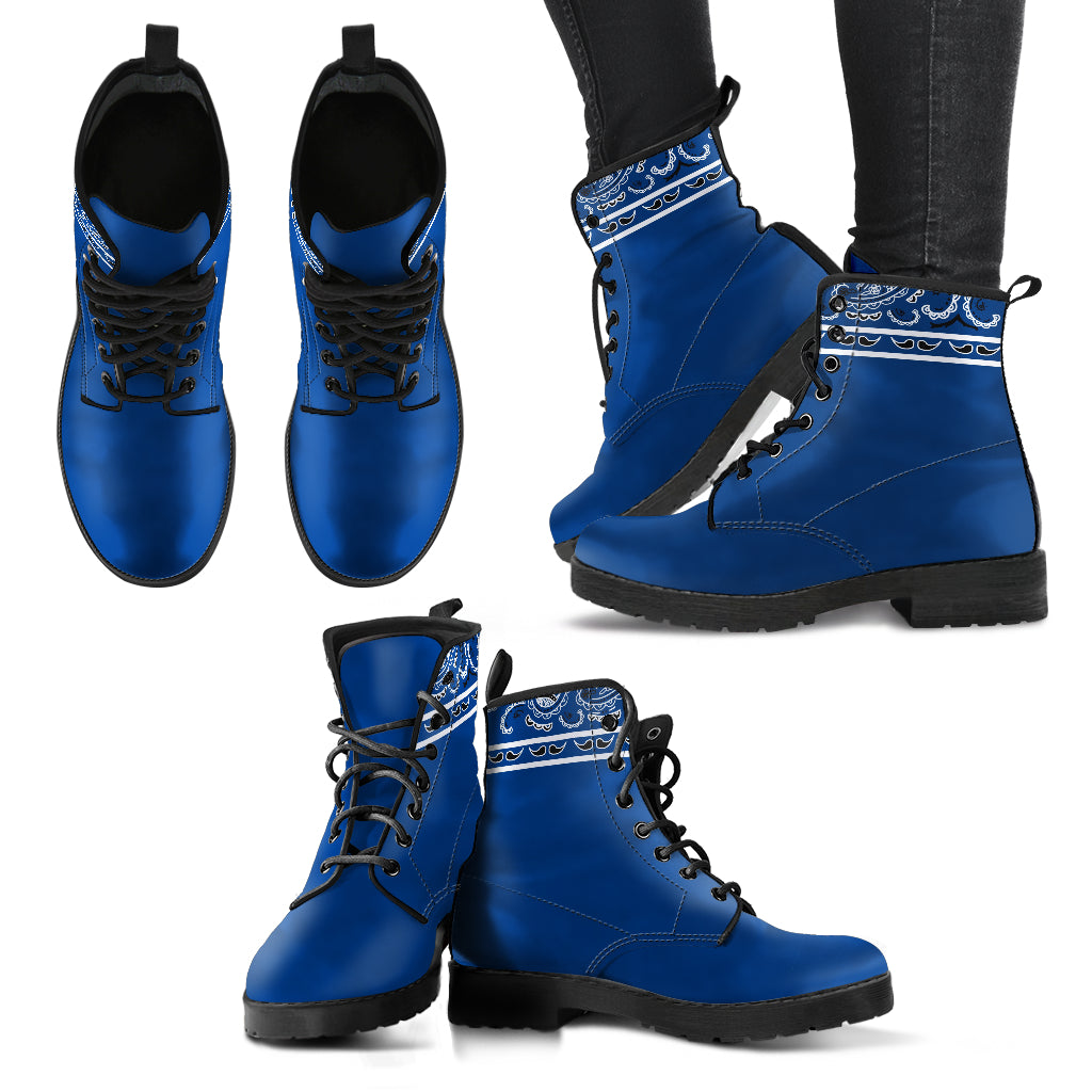 Bandana Navy Leather Bandana Boot