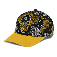 Classic Cap 3 Gold White on Black, Gold BIll