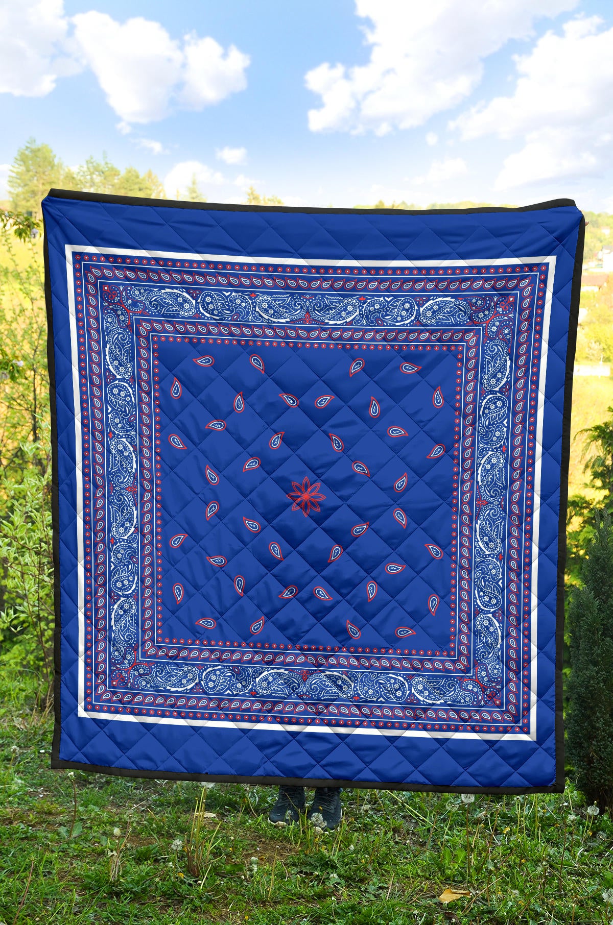 Quilt 4 Red White Blue Bandana Quilt