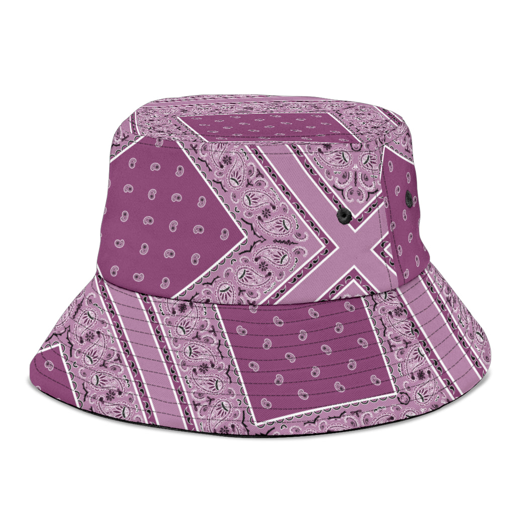 Mauve Bandana Bucket Hat