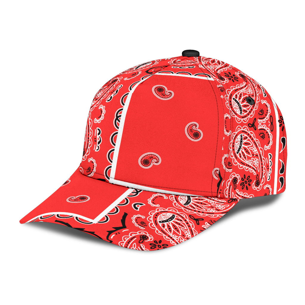 Classic Cap - Classic Red Bandana Style