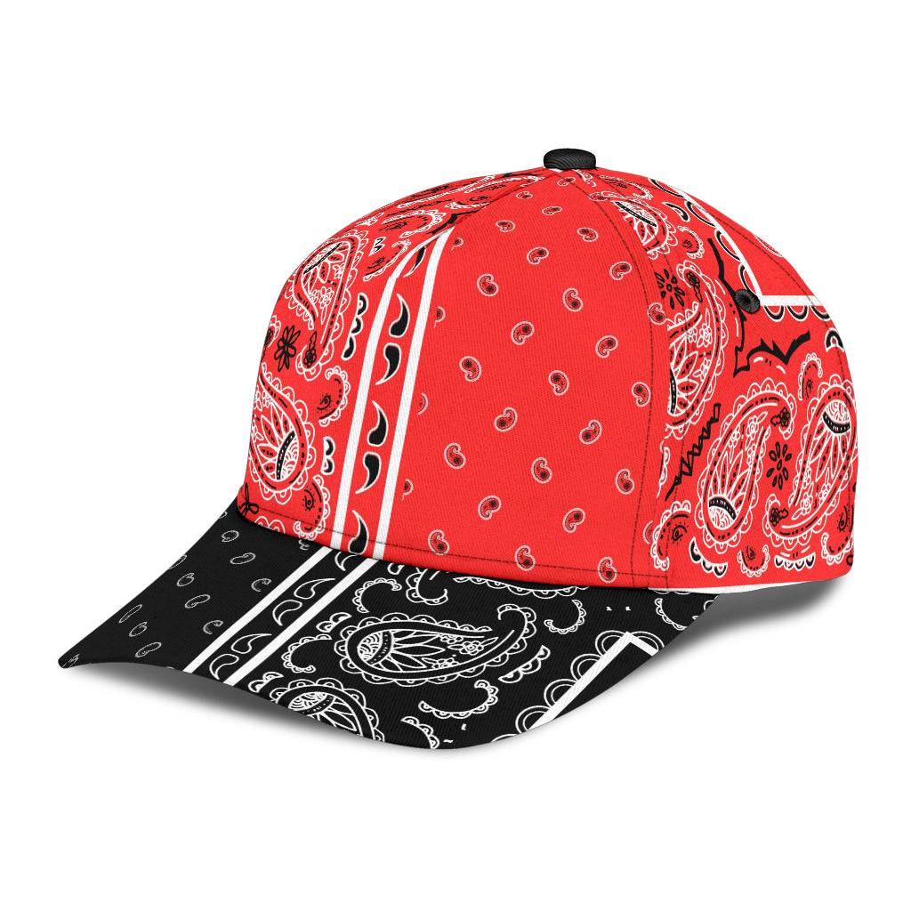 Classic Cap - Red Bandana Style V3