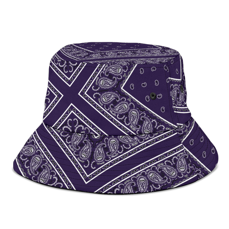 Royal Purple Bandana Bucket Hat